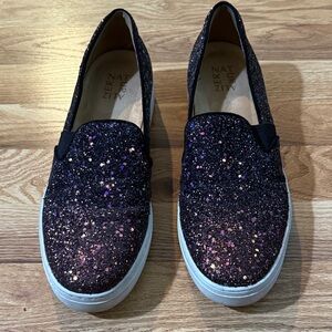 Naturalizer Purple Glitter Sneakers